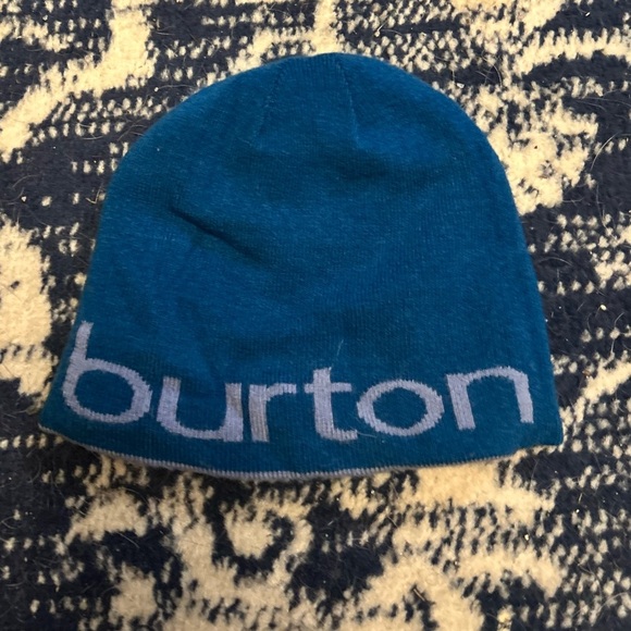 Burton Blue Reversible Beanie - Picture 1 of 2